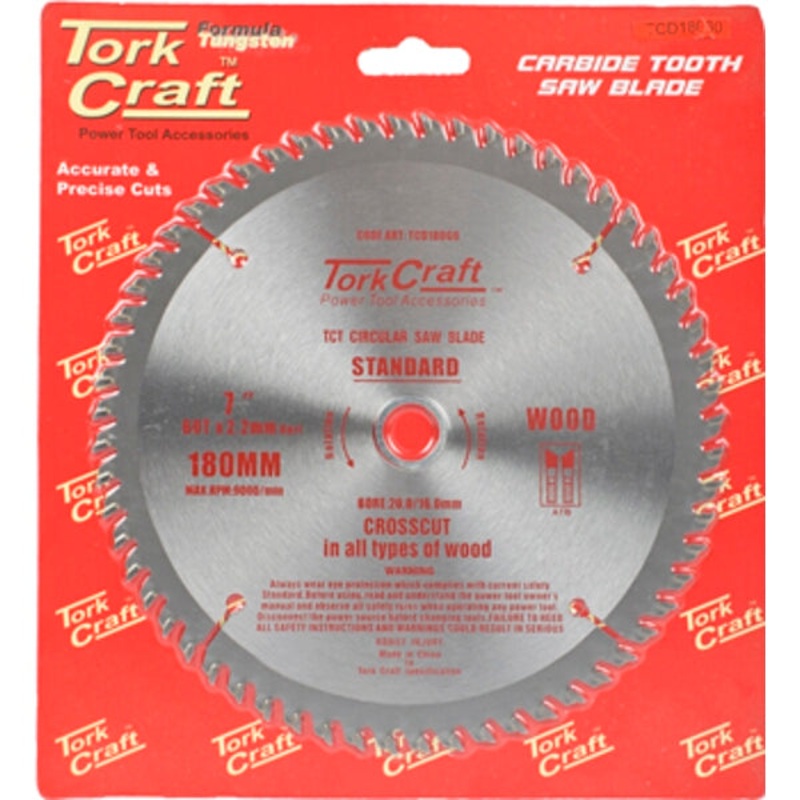 BLADE TCT 180 X 60T 20/16 GENERAL PURPOSE COMBINATION