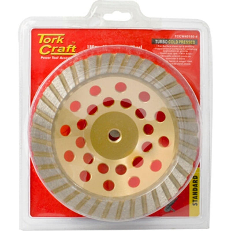 DIA. CUP WHEEL 180MM X M14 TURBO LASER WELDED