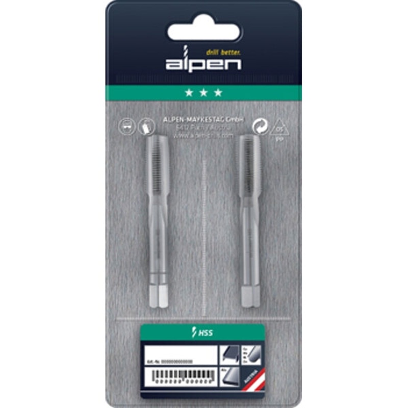 HSS HAND TAP SET IMPERIAL  G 3/8′ POUCHED