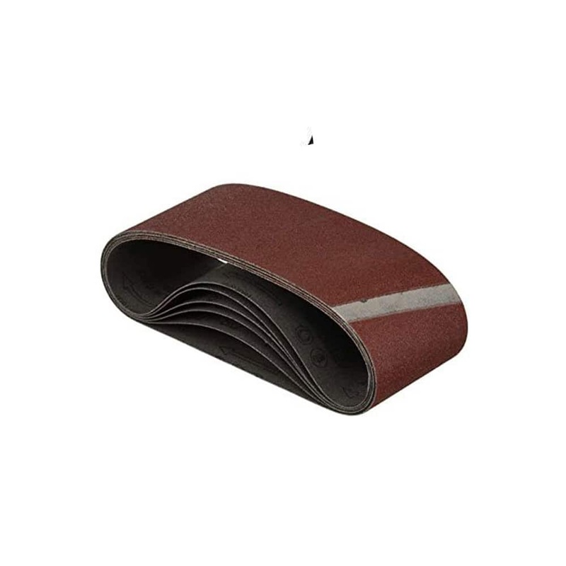 Wolfcraft 6/Pk Sanding Belts 75X533MM 80 Grit – 3103000
