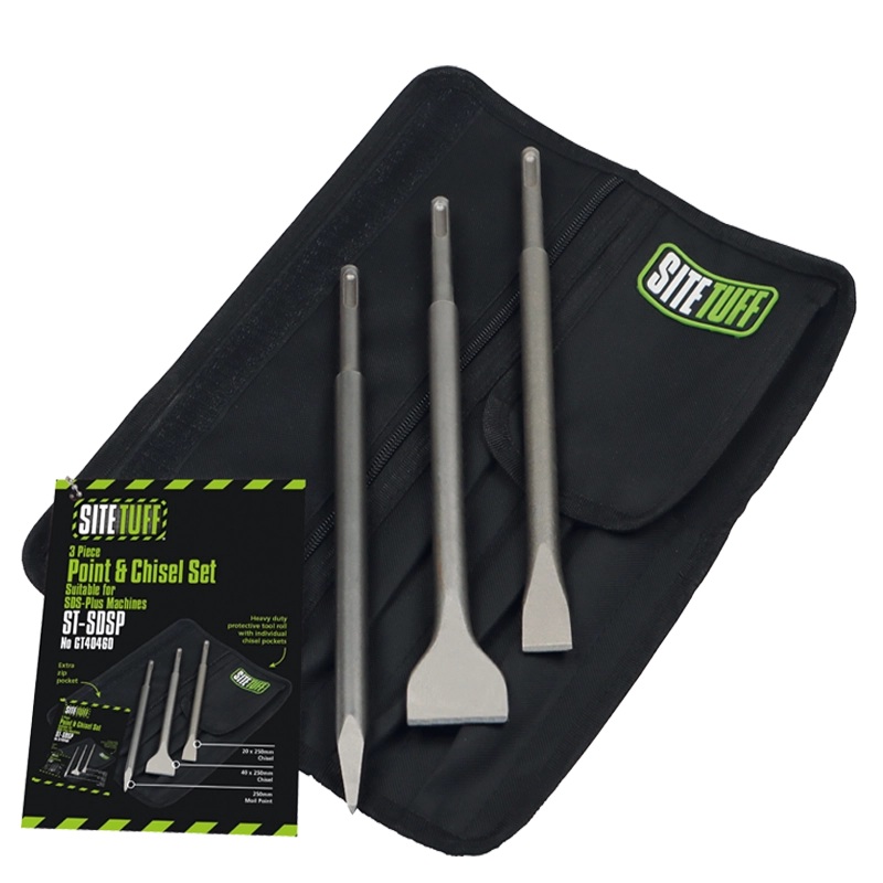 ST-SDSP SDS-Plus 3 Piece Point & Chisel Set