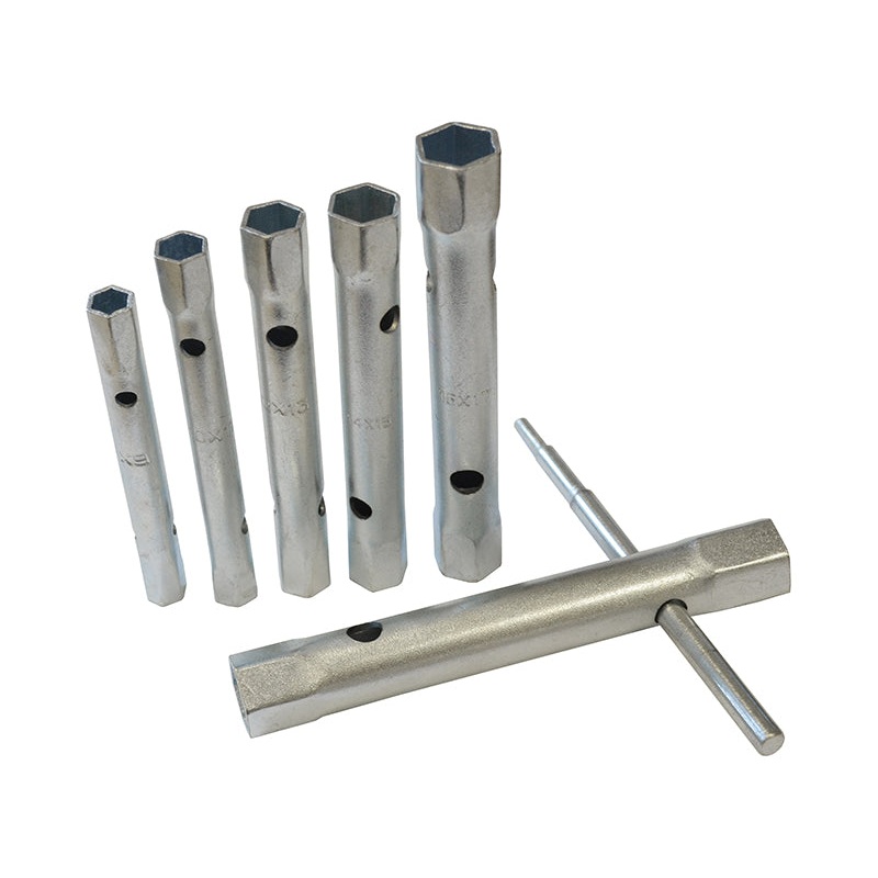 Box Spanner Set + Tommy Bar 6 Piece 8-19mm