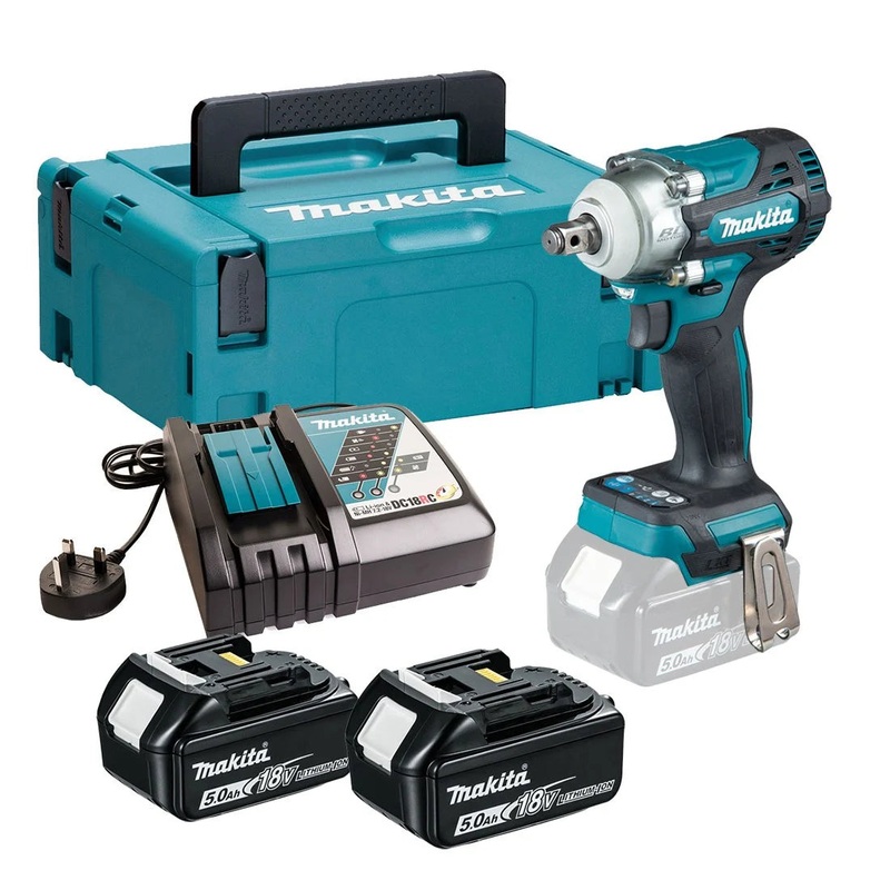 Makita DTW300RTJ LXT Brushless Impact Wrench 18V 2 x 5.0Ah Li-ion