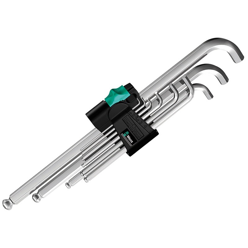 950/9 Hex-Plus 4 Chrome-Plated L-Key Set, 9 Piece (1.5-10mm)
