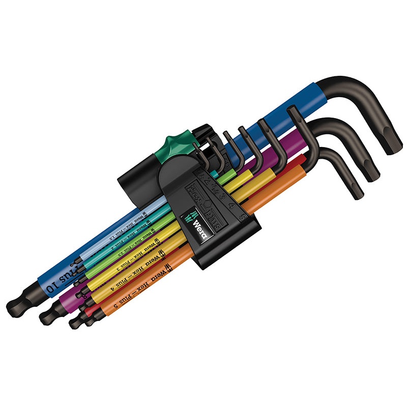 950/9 Hex-Plus BlackLaser 1 SB Multicolour L-Key Set, 9 Piece (1.5-10mm)
