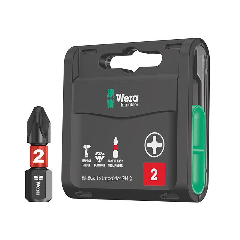 Bit-Box 15 Impaktor PH2 x 25mm, 15 Piece
