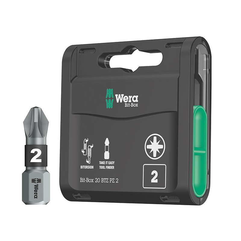 Bit-Box 20 BiTorsion Bits PZ2 x 25mm, 20 Piece