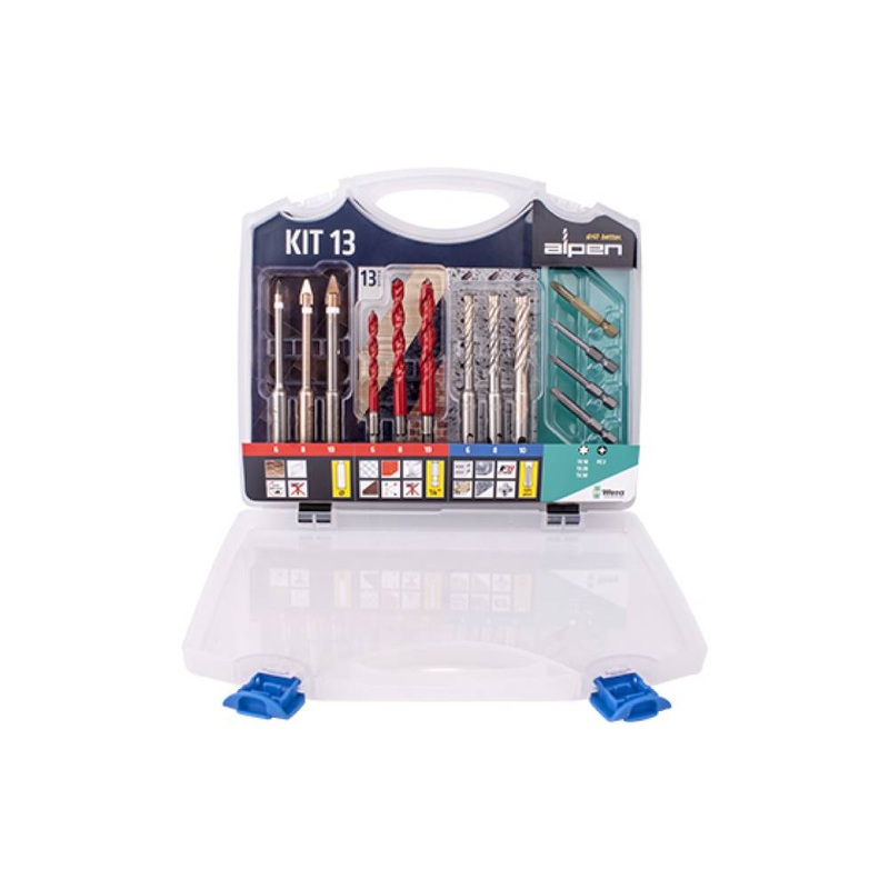 KERAMO PROFI MULTICUT & F8 EXTREME 13 PCE SET 6 8 10MM TX & PZ BITS