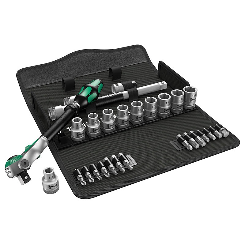 8100 SC 6 Zyklop Speed Ratchet Ratchet & Socket Set of 28 Metric 1/2in Drive