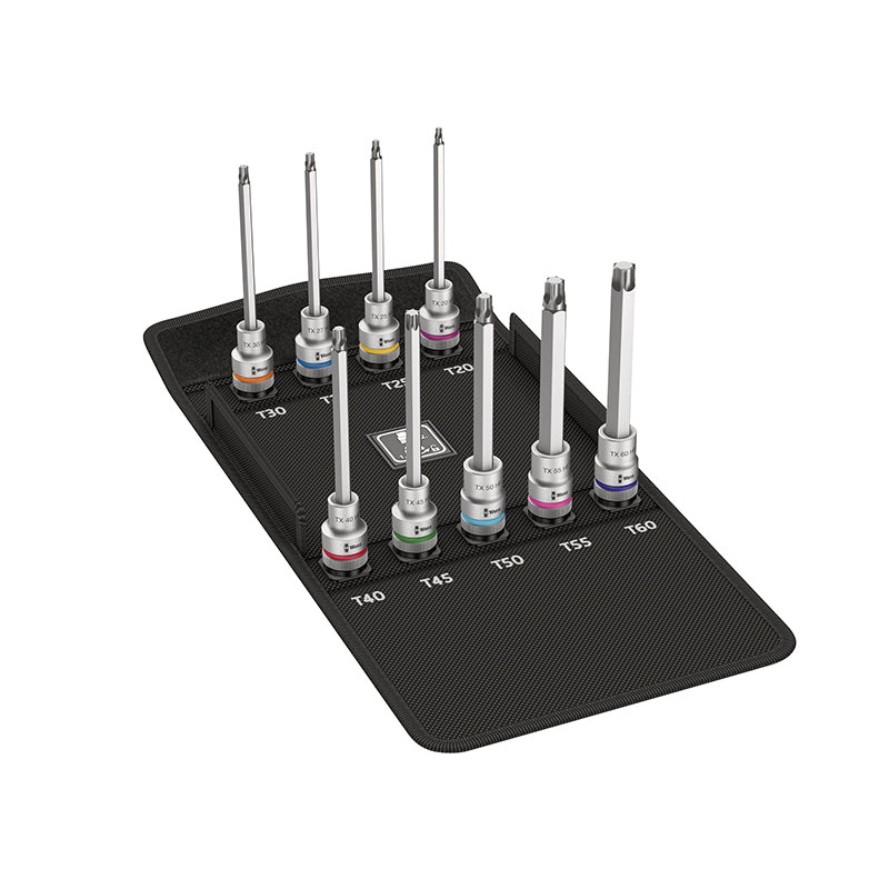 8767 C TORX HF 3 Zyklop Bit-Socket Set of 9 Metric 1/2in Drive