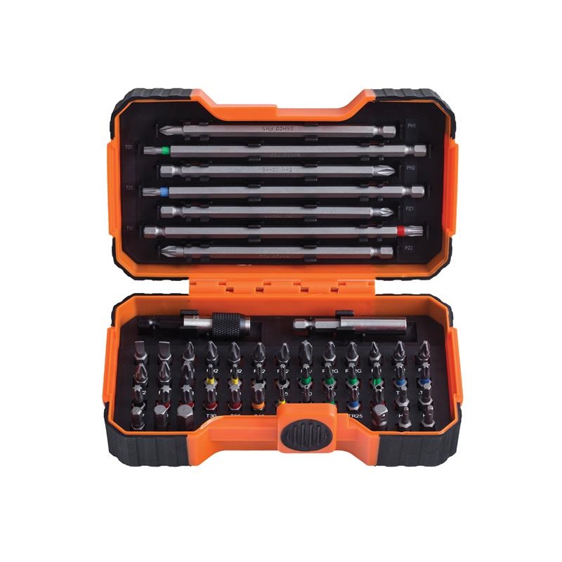 Bahco 59/S54BC Colour-Coded Bit Set, 54 Piece
