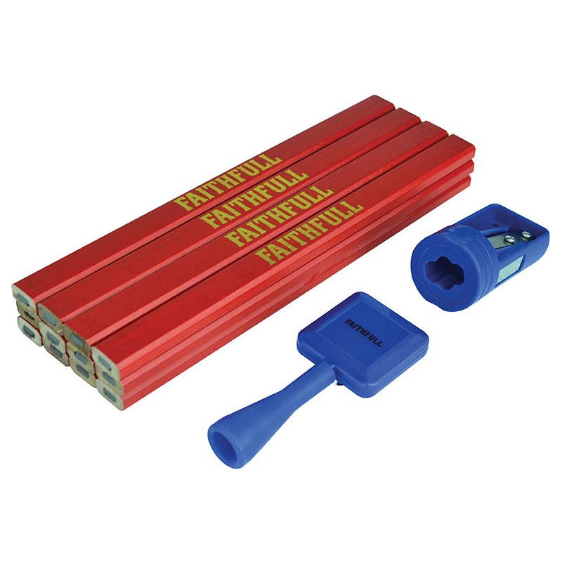 Carpenter’s Pencil Kit Red / Medium (Pack 12)