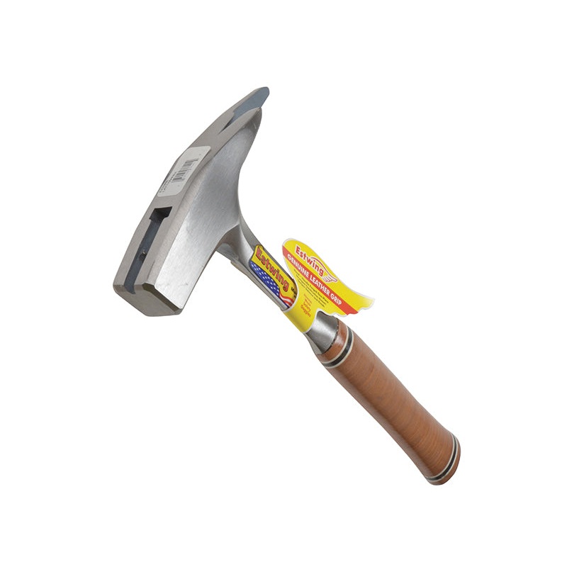 E239MS Roofer’s Pick Hammer Leather Grip – Smooth Face
