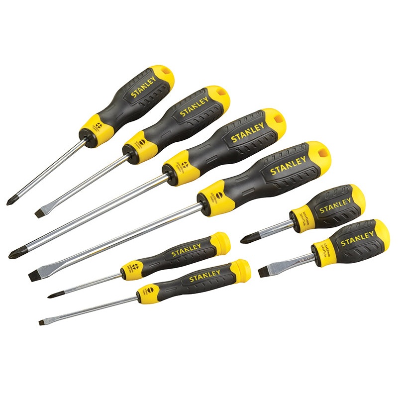 Cushion Grip Screwdriver Set, 8 Piece