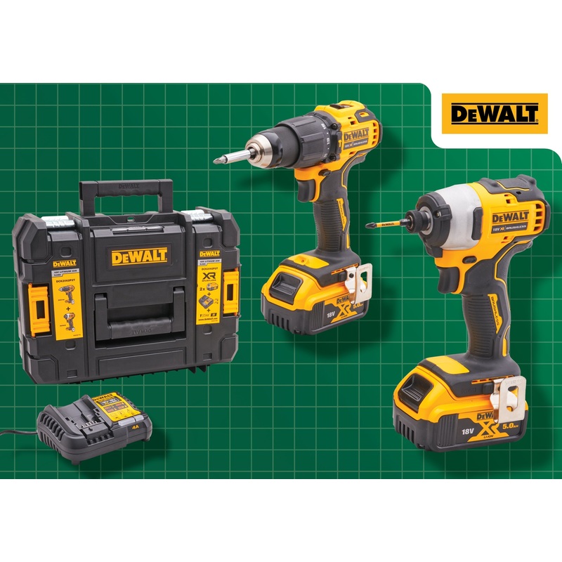 18v Combi And Impact Driver 2 X 5ah Batts