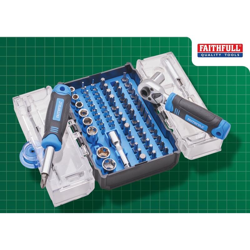 78pcs Screwdriver And Socket Set
