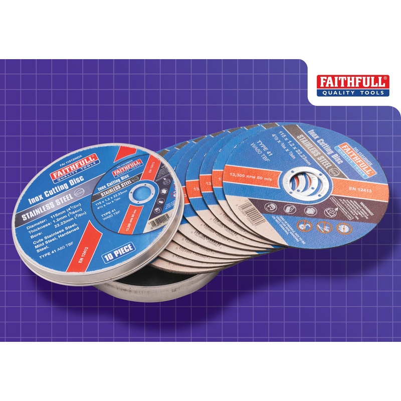 Inox Cut Off Wheel 115mmx1.2x22m/P(10)