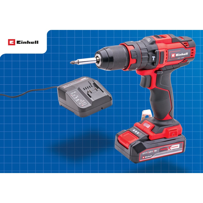Te-Cd 18/44 Li-I (1×2,5ah), Cordless Combi With 2.5ah Battery & Charger