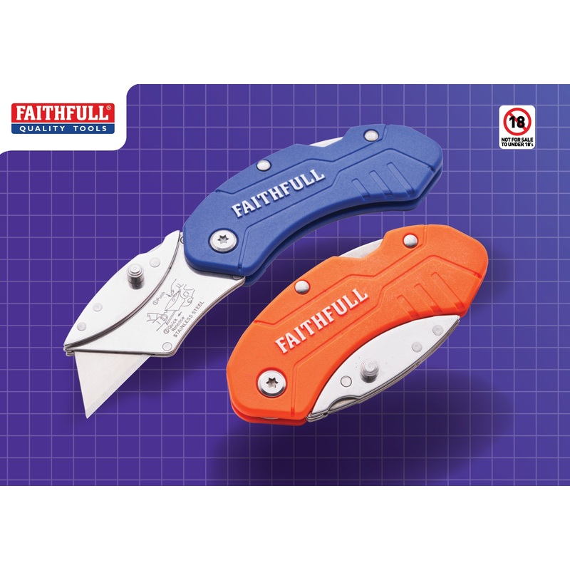 Utility Folding Knife With Blade Lock (Nylon) 3dc