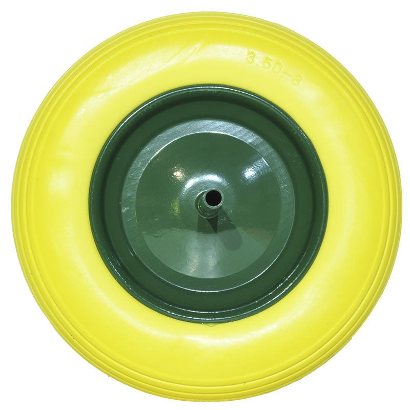 Puncture proof wheel for wheelbarrow