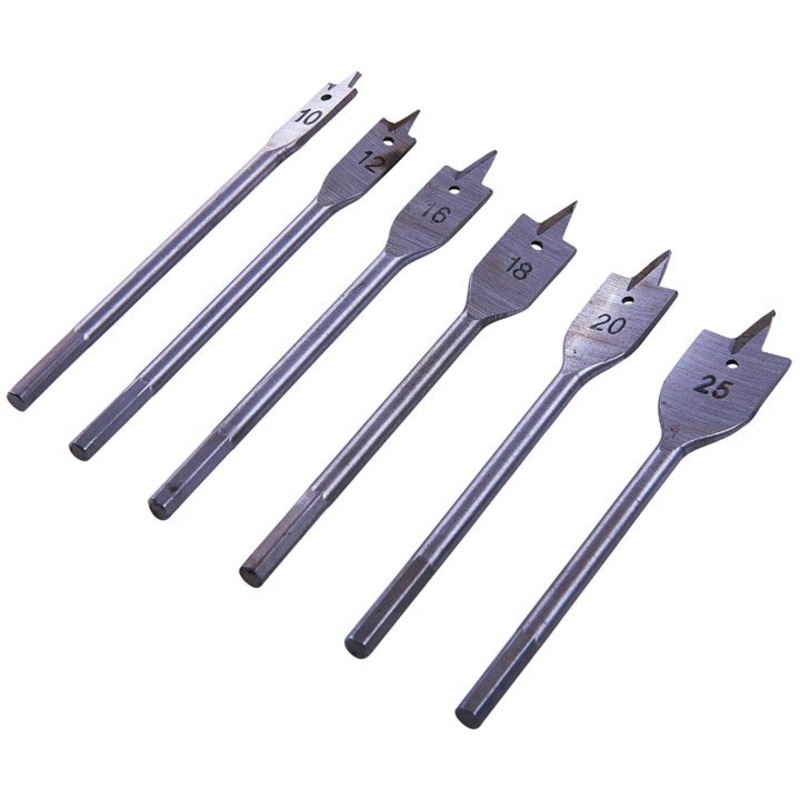 AMTECH-6pc Metric Flat Wood Bit Set