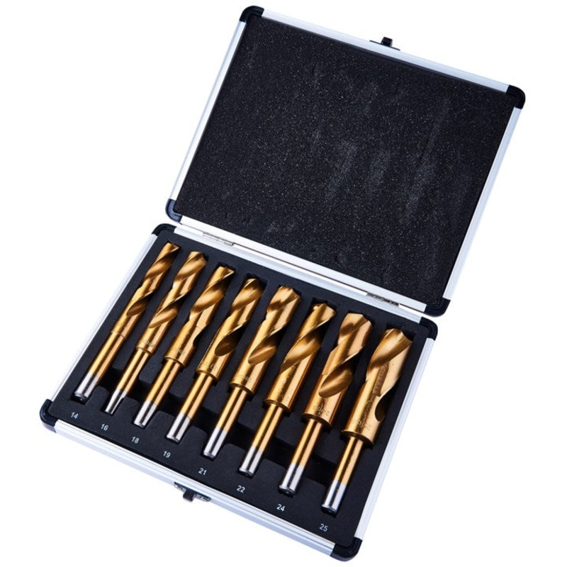 AMTECH-8pc 1/2 Titanium Blacksmiths Drill Bit Set