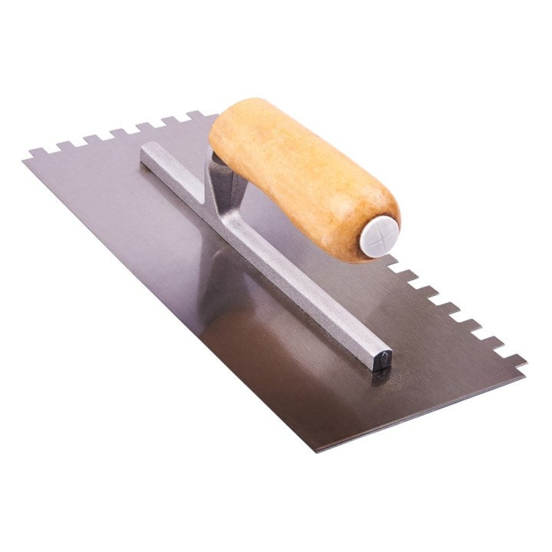 AMTECH-11 Notched Float Trowel – Wooden Handle