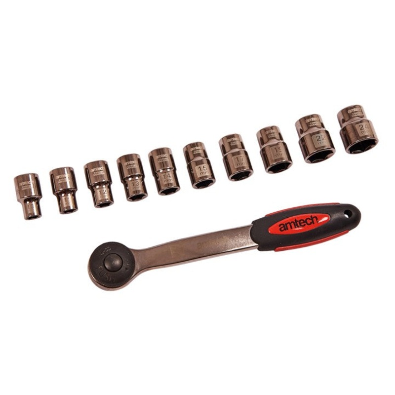 AMTECH-11pc 1/2 Socket Set|11pc 1/2″ Socket Set