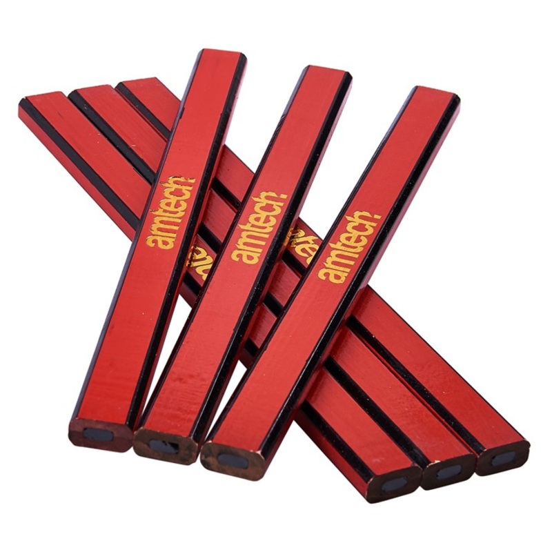 AMTECH-6pc Hardwood Carpenters Pencils
