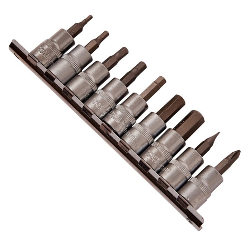 AMTECH-10pc 3/8 Drive Hex Bit Socket Set