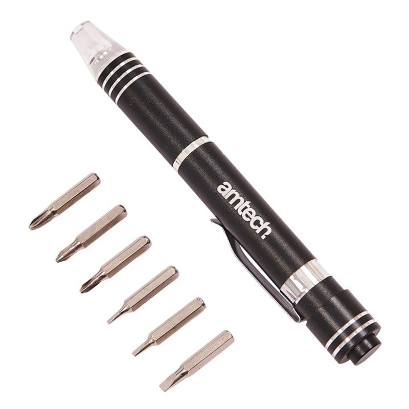 AMTECH-6-In-1 LED Precision Screwdriver