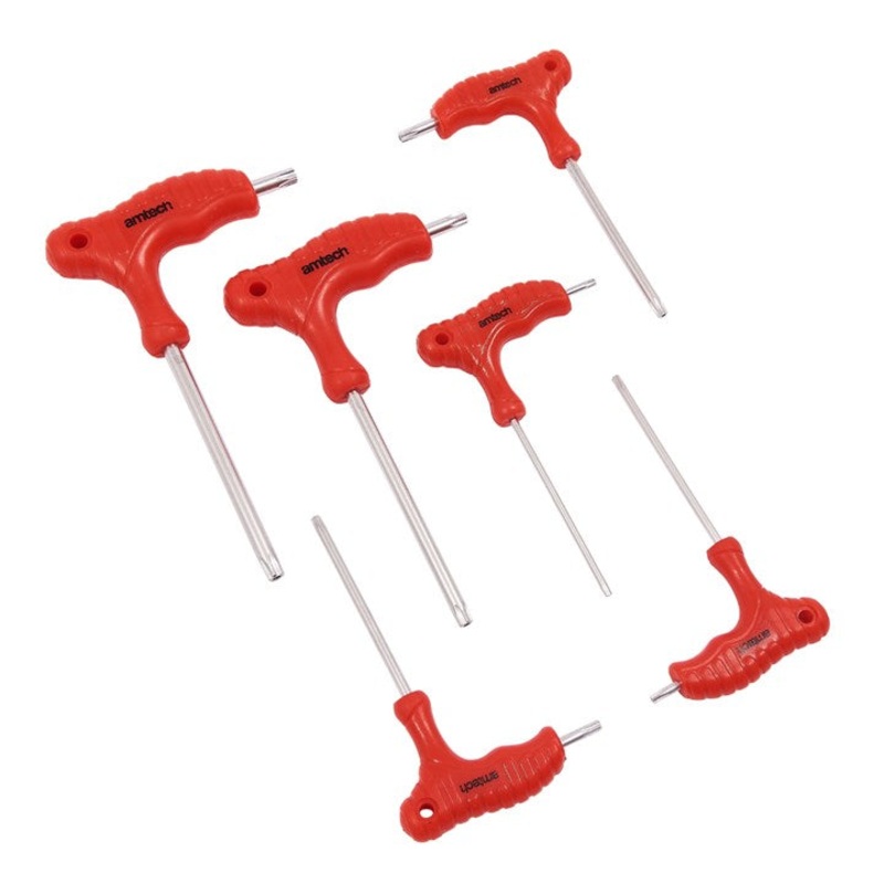 AMTECH-6pc T-Handle Torx Key Set