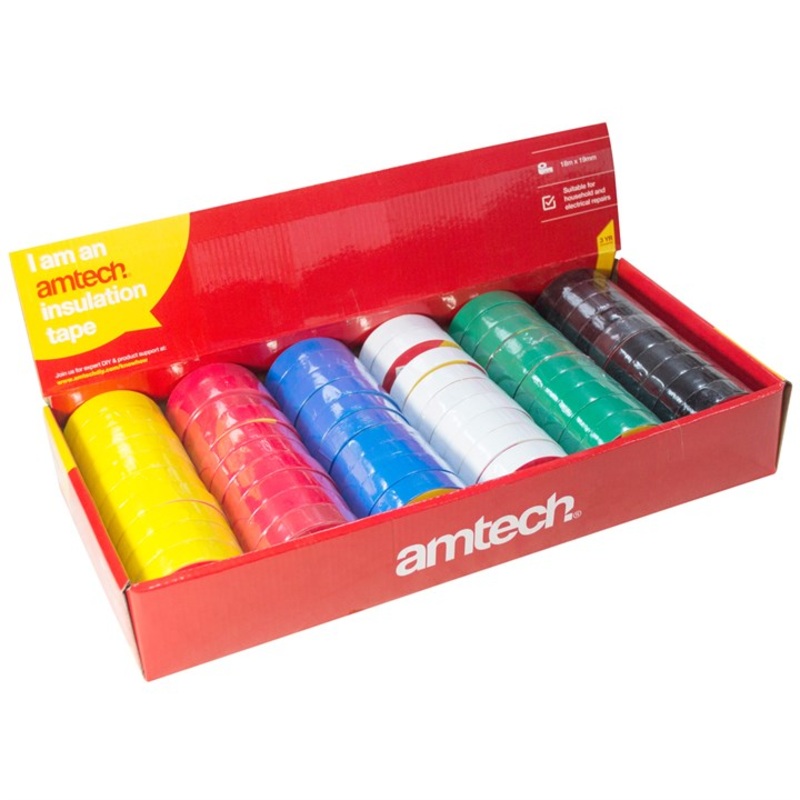 AMTECH-60pc Insulation Tape – Assorted Colours
