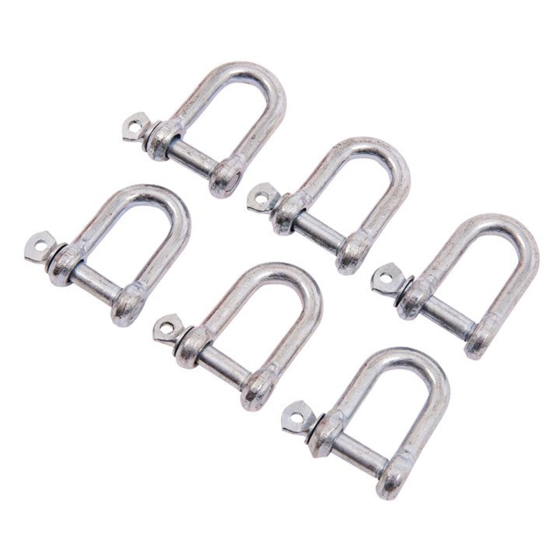 AMTECH-6pc 8mm D-Shackles|6pc 8mm D-Shackles