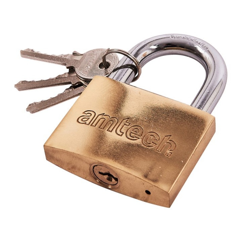 AMTECH-63mm Brass Padlock|63mm Brass Padlock
