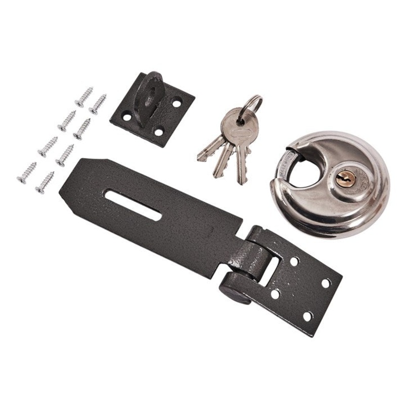 AMTECH-70mm Disc Padlock With Hasp