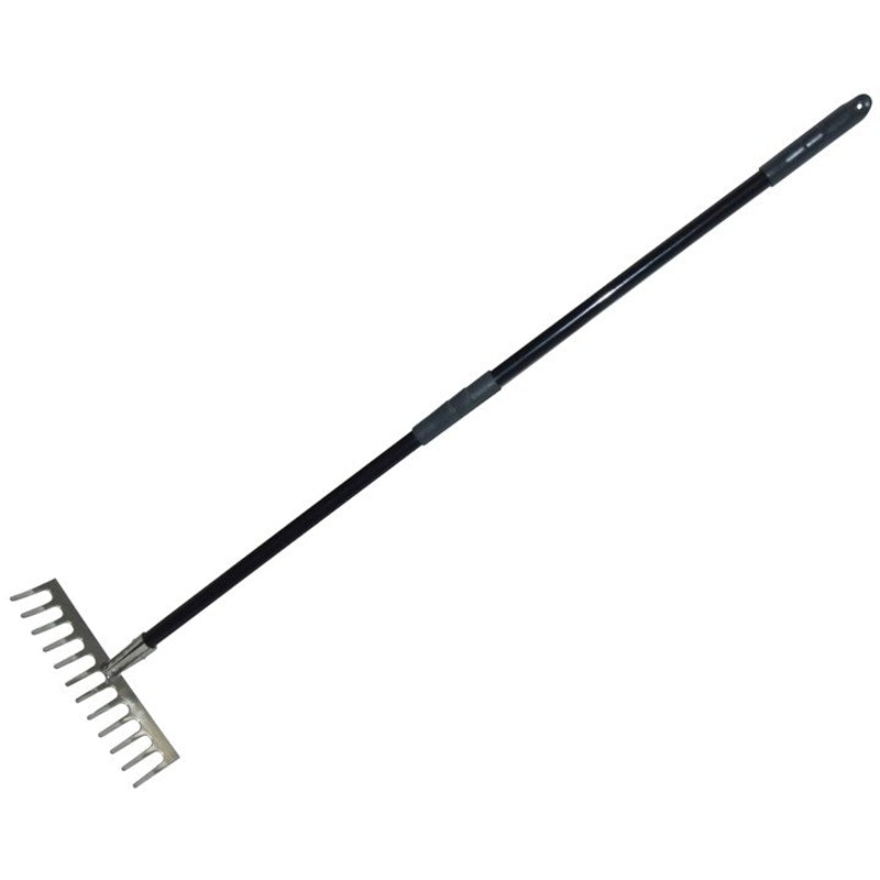 AMTECH-12 Tooth  Soil Rake – Stainless Steel