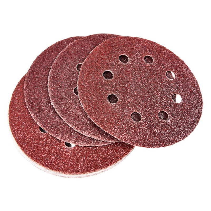 AMTECH-10pc Circular Sanding Sheet Set (P60 Grit) (Dia 115mm)