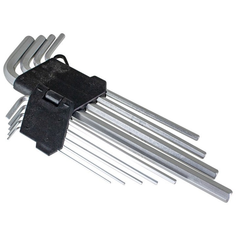 AMTECH-9pc Extra Long Metric Hex Key Set