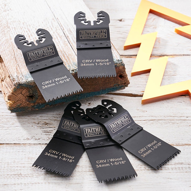Faithfull Multi-Function Tool Blade Set  5 Piece Set