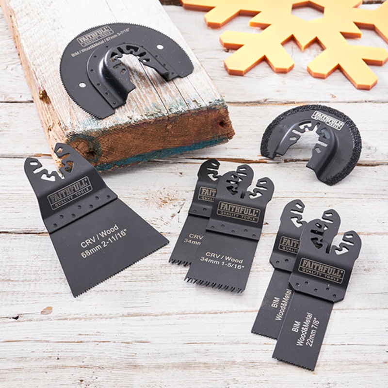 Faithfull Multi-Function Tool Blade Set  7 Piece SET