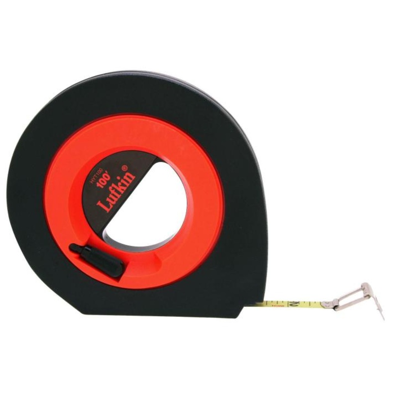 Crescent Lufkin 3/8 x 100′ Speedwinder Yellow Clad Long Steel Tape Measure