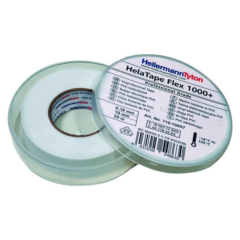 Wire Harness Tape HelaTape Flex1000 0.18x19mmx20m White