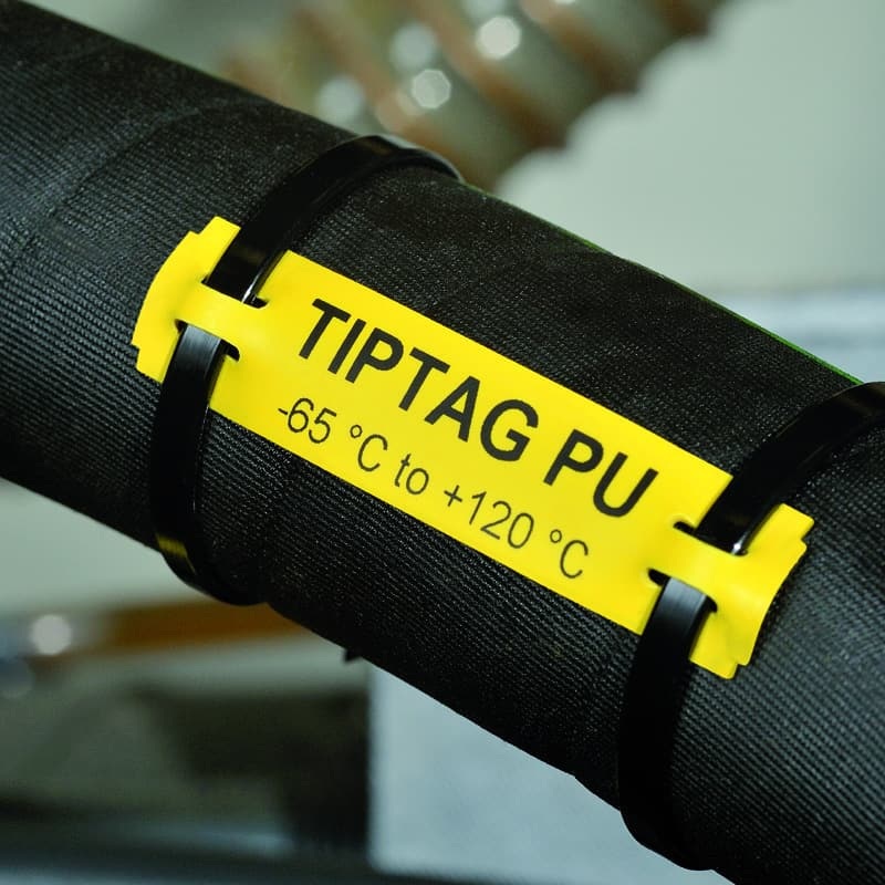 TipTag High Temp 11 x 65mm Yellow