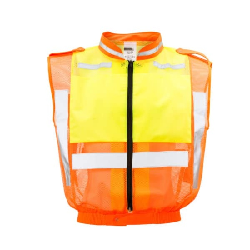 DROMEX VEST REFL SLEEVLESS LIME/OR [L]  SA14-NS-L
