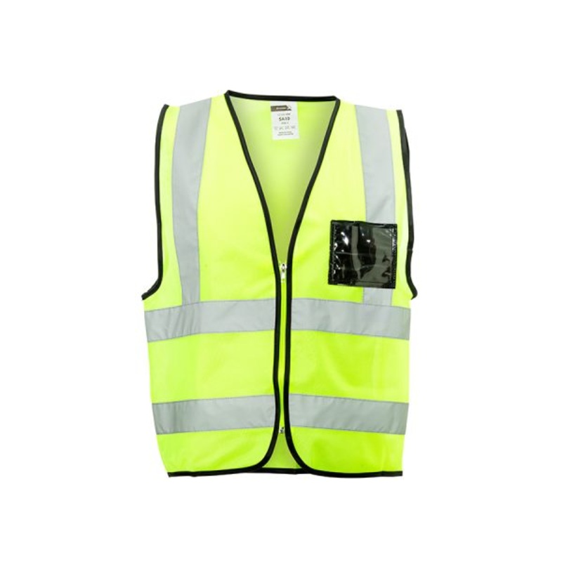 DROMEX VEST ZIP ID POUCH REFL LIME [4XL]  SA10-LIME-4XL