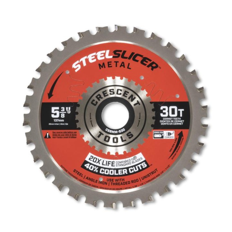 Crescent 5-3/8 x 30-Tooth SteelSlicer Medium Metal Circular Saw Blade