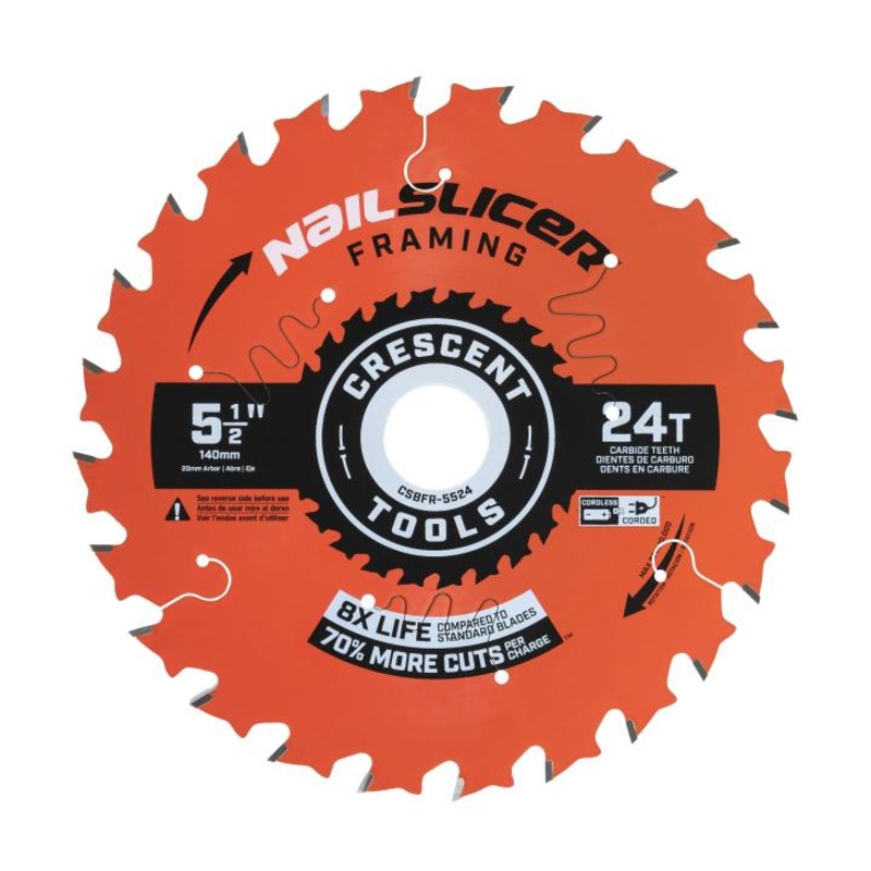 Crescent 5-1/2 x 24-Tooth NailSlicer Framing Circular Saw Blade