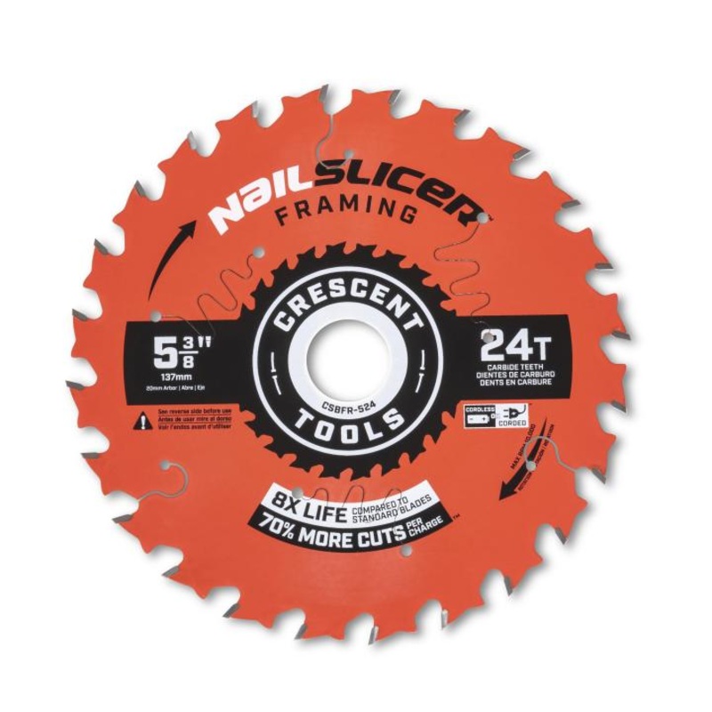 Crescent 5-3/8 x 24-Tooth NailSlicer Framing Circular Saw Blade