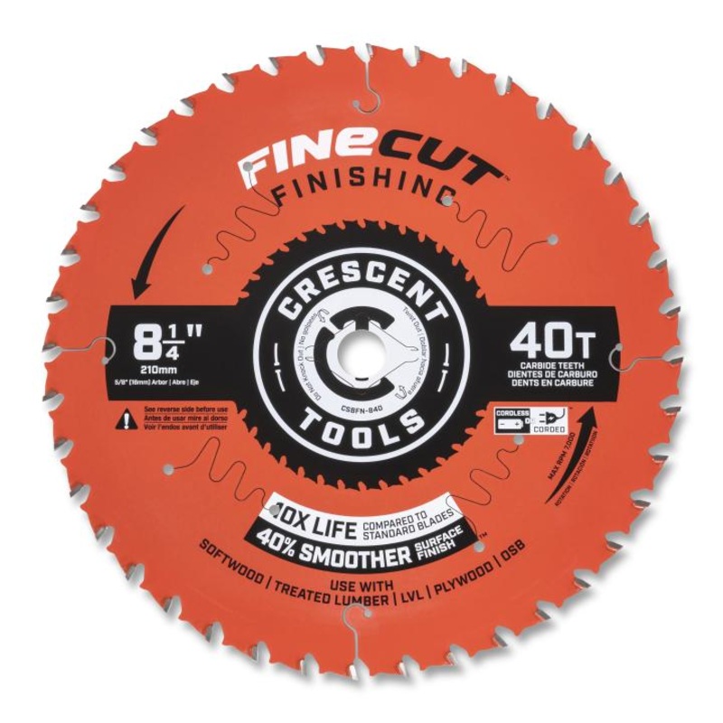 Crescent 8-1/4 x 40-Tooth FineCut Finishing Circular Saw Blade